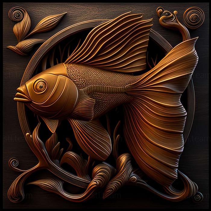 3D model Golden sturisoma fish (STL)